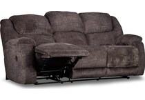 aramis brown reclining sofa   