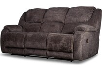 aramis brown reclining sofa   