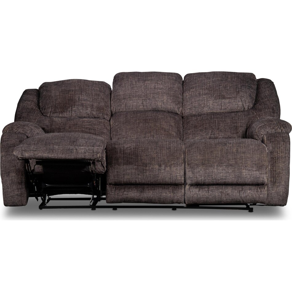 aramis brown reclining sofa   
