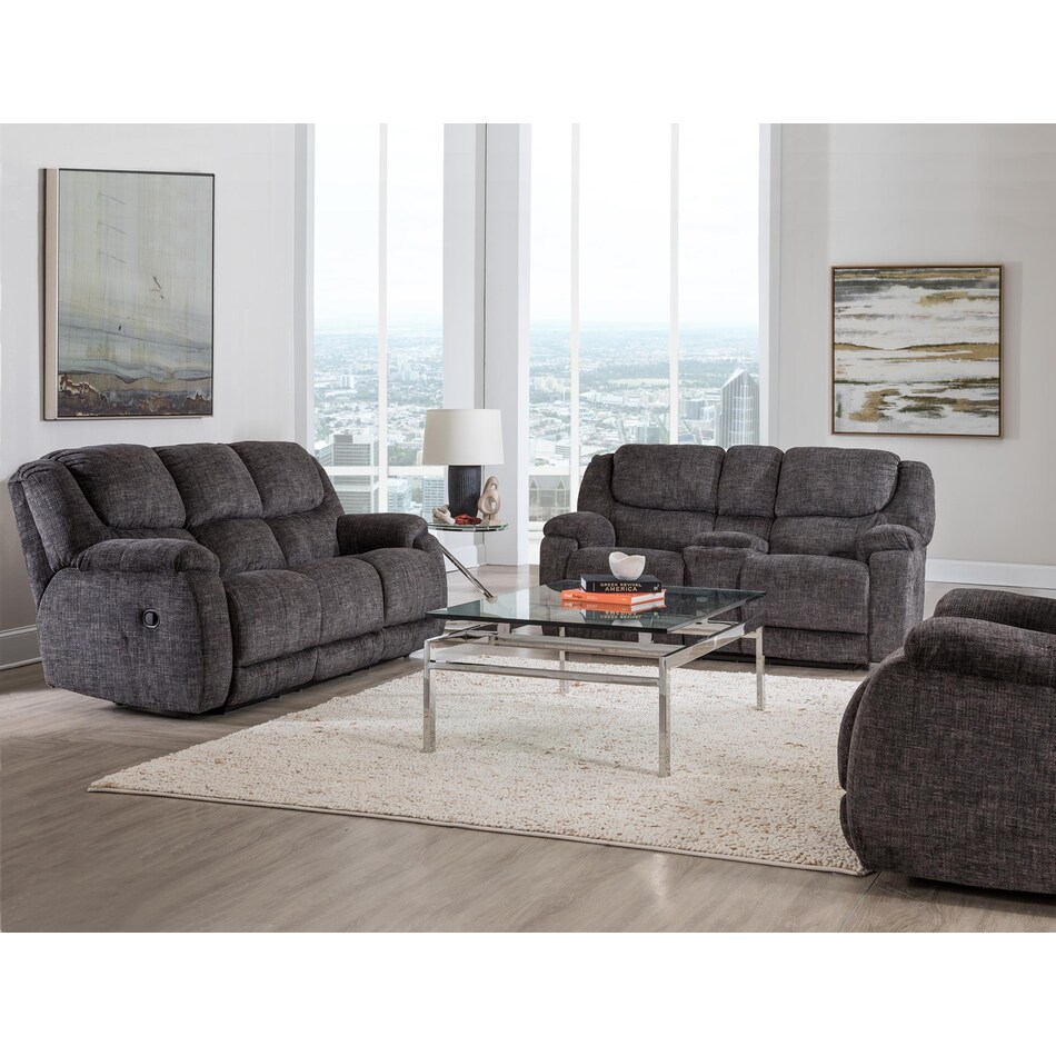 aramis dark brown reclining loveseat   
