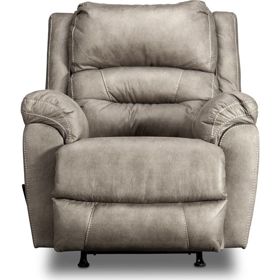 archie   greige rocker recliner   