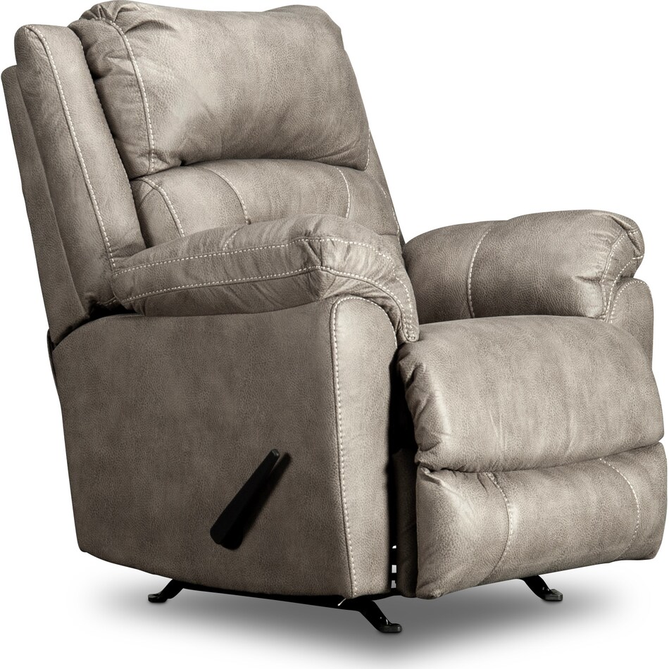 archie   greige rocker recliner   