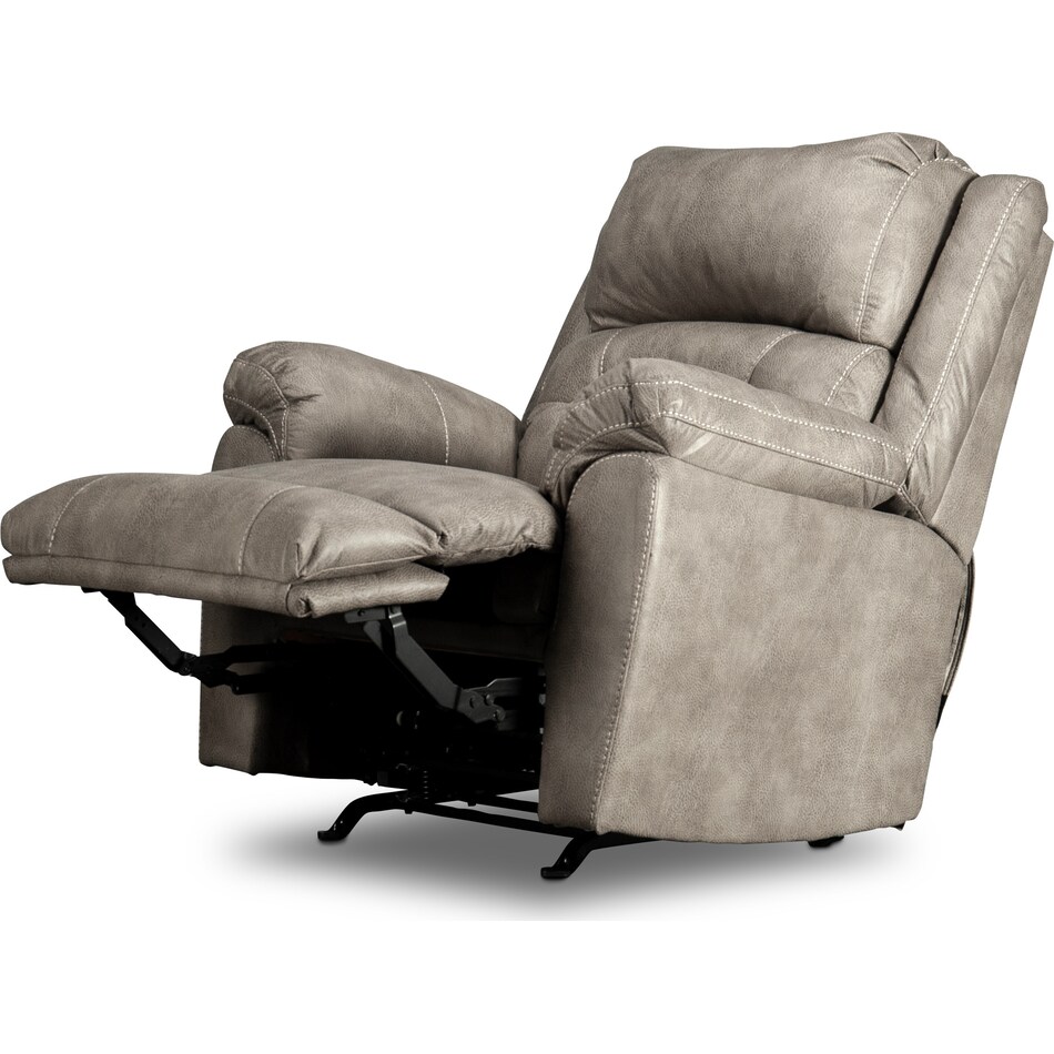 archie   greige rocker recliner   