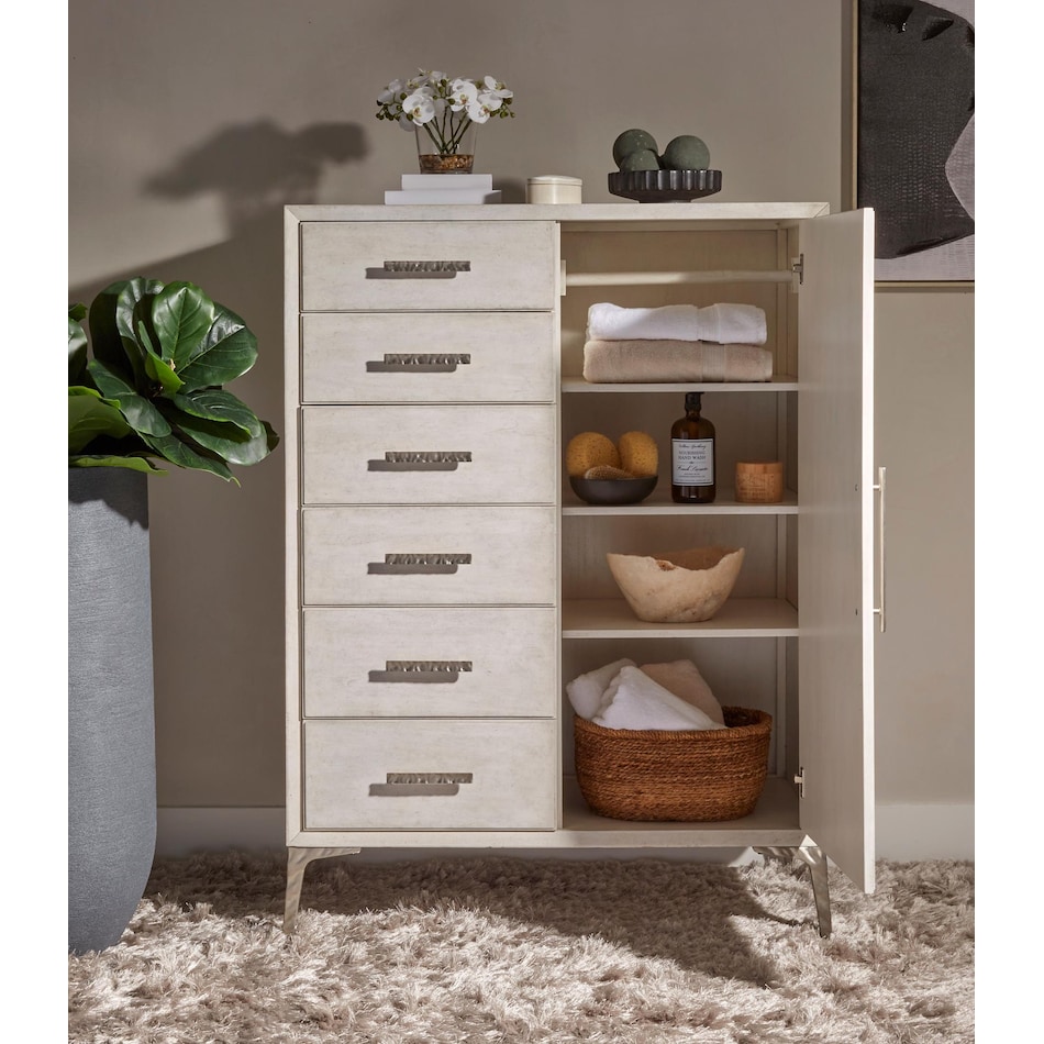 arendal pearl white chest   