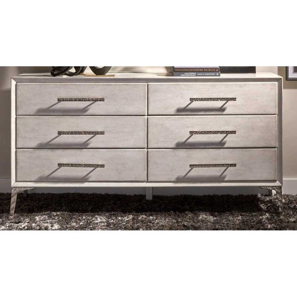 arendal pearl white dresser   