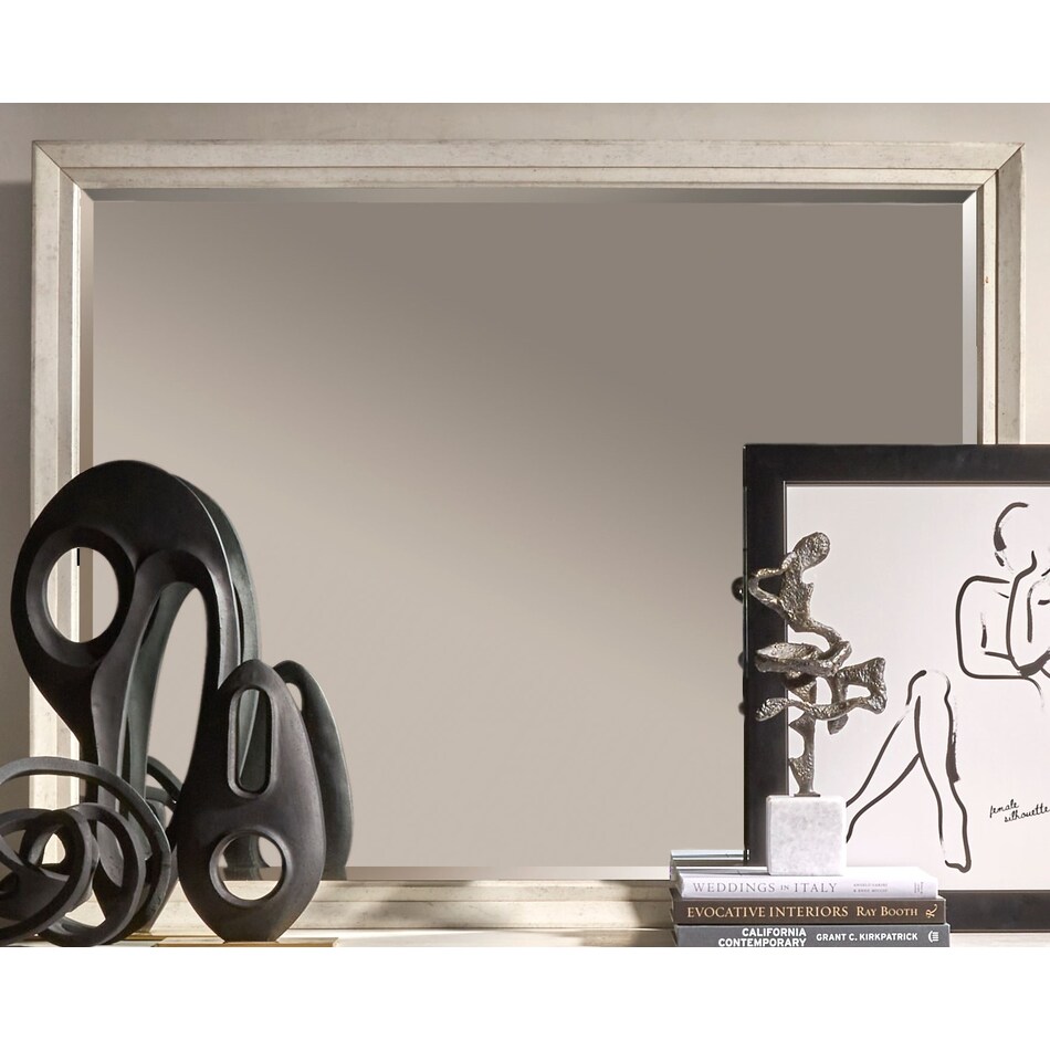 arendal pearl white mirror   