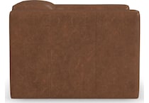 arlen brown power leather recliner   