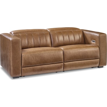 ARLEN LEATHER DUAL POWER RECLINING SOFA BY FLEXSTEEL