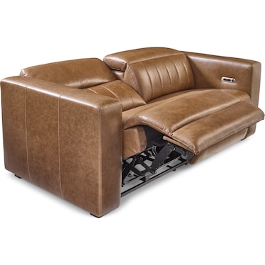 ARLEN LEATHER DUAL POWER RECLINING SOFA BY FLEXSTEEL