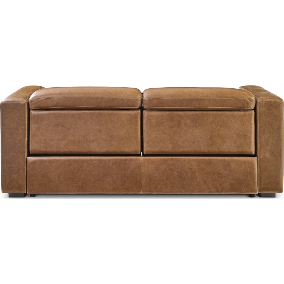 arlen brown power leather reclining sofa   