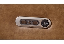 arlen brown power leather reclining sofa   