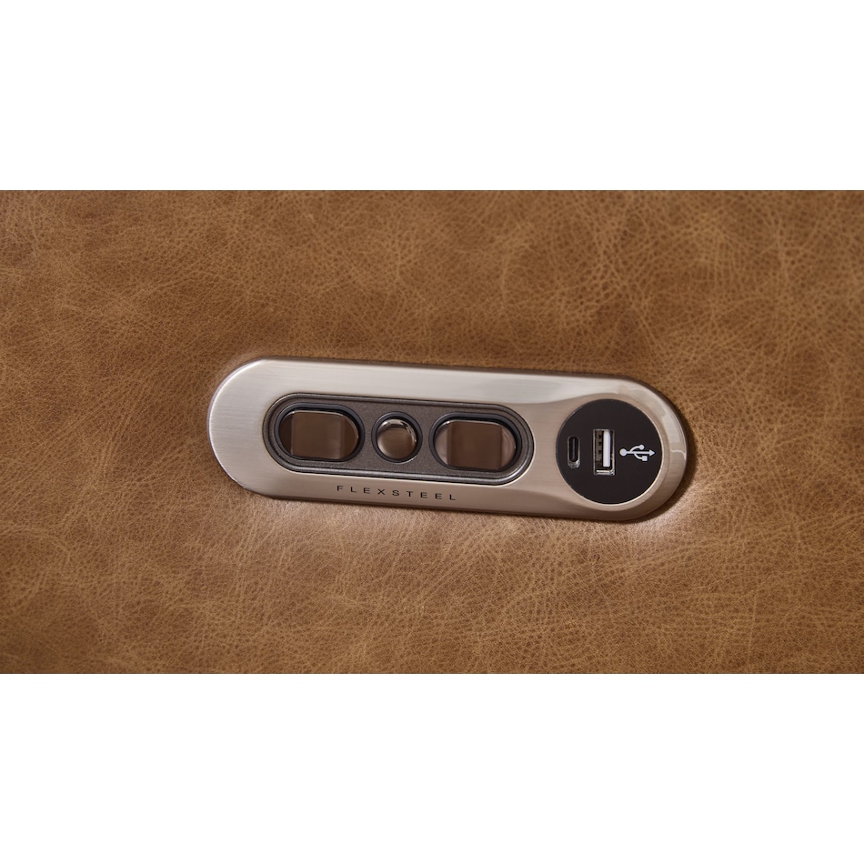 arlen brown power leather reclining sofa   