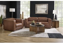 arlen brown power leather reclining sofa   