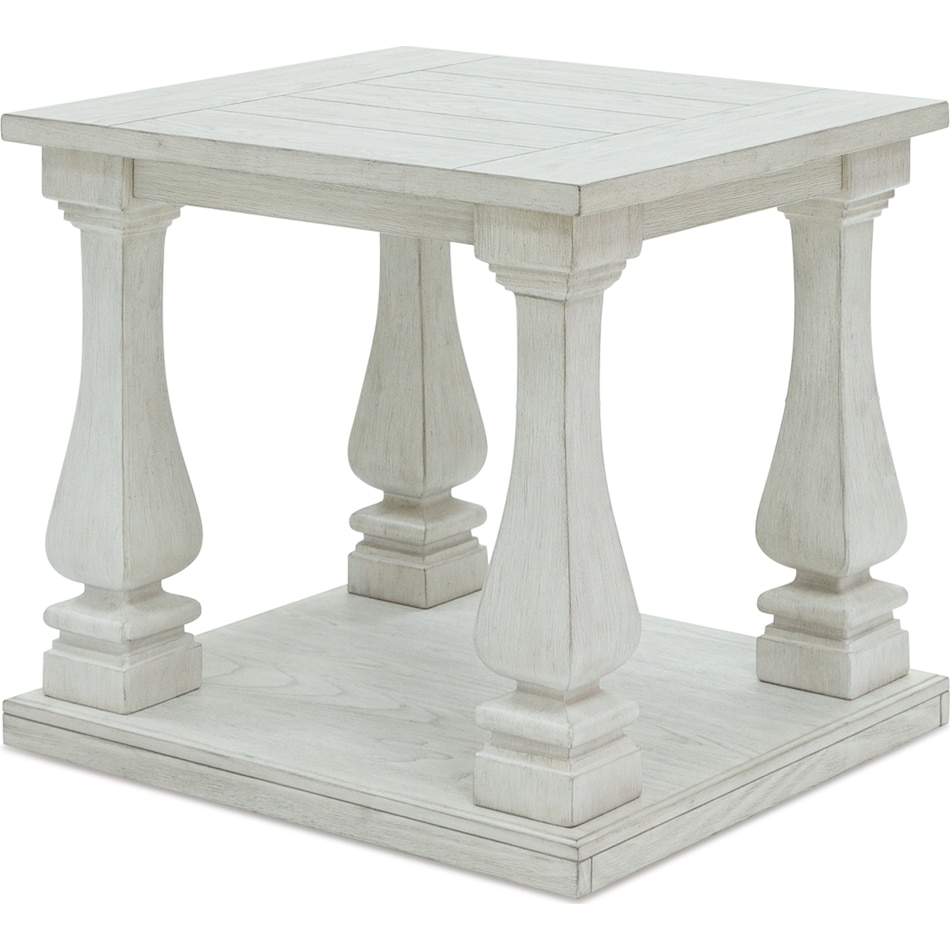 arlendyne antique white end table   