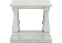 arlendyne antique white end table   