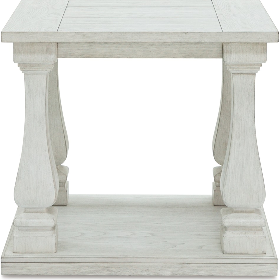 arlendyne antique white end table   