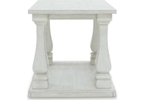 arlendyne antique white end table   