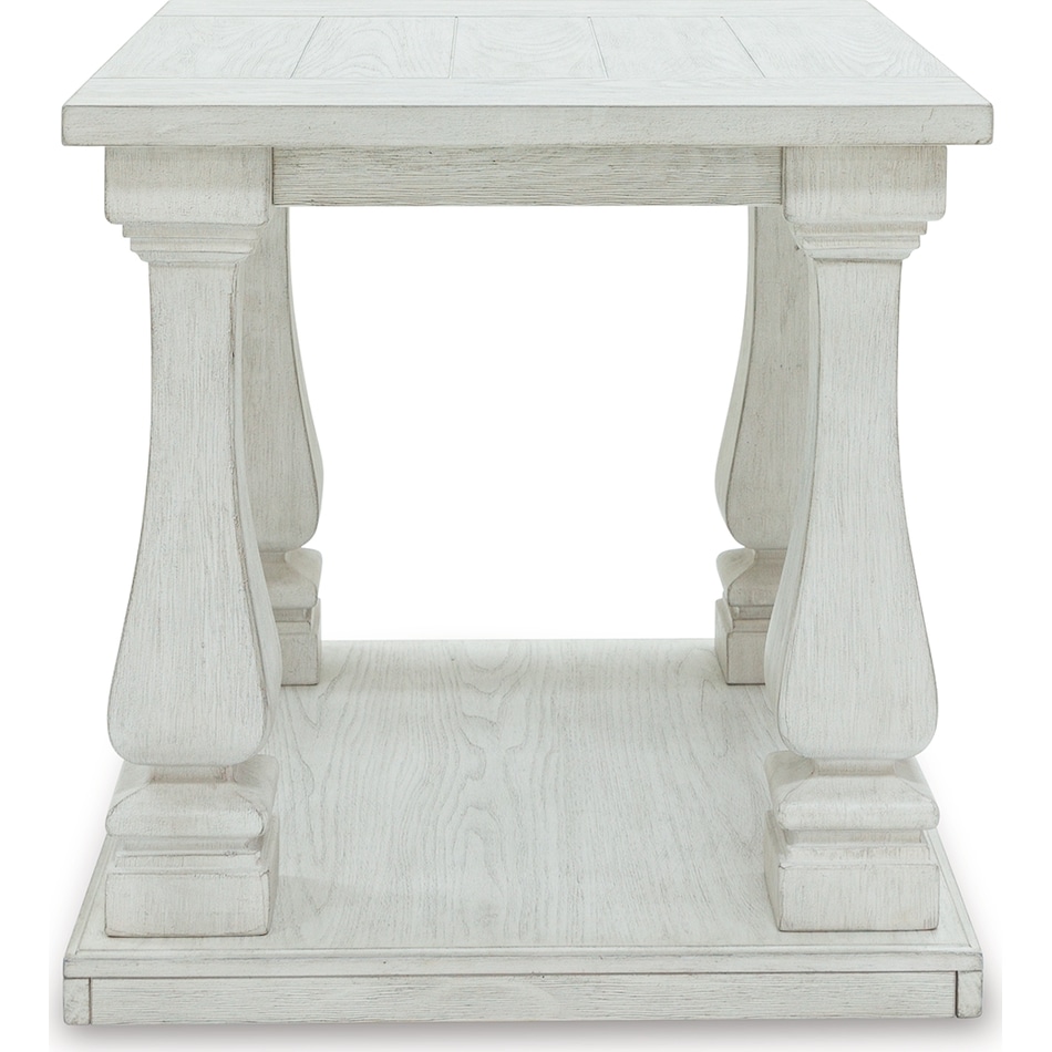 arlendyne antique white end table   
