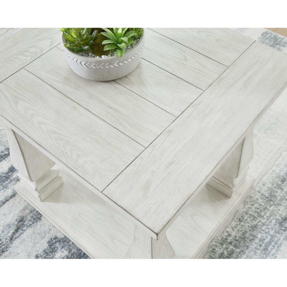 arlendyne antique white end table   