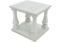 arlendyne antique white end table   