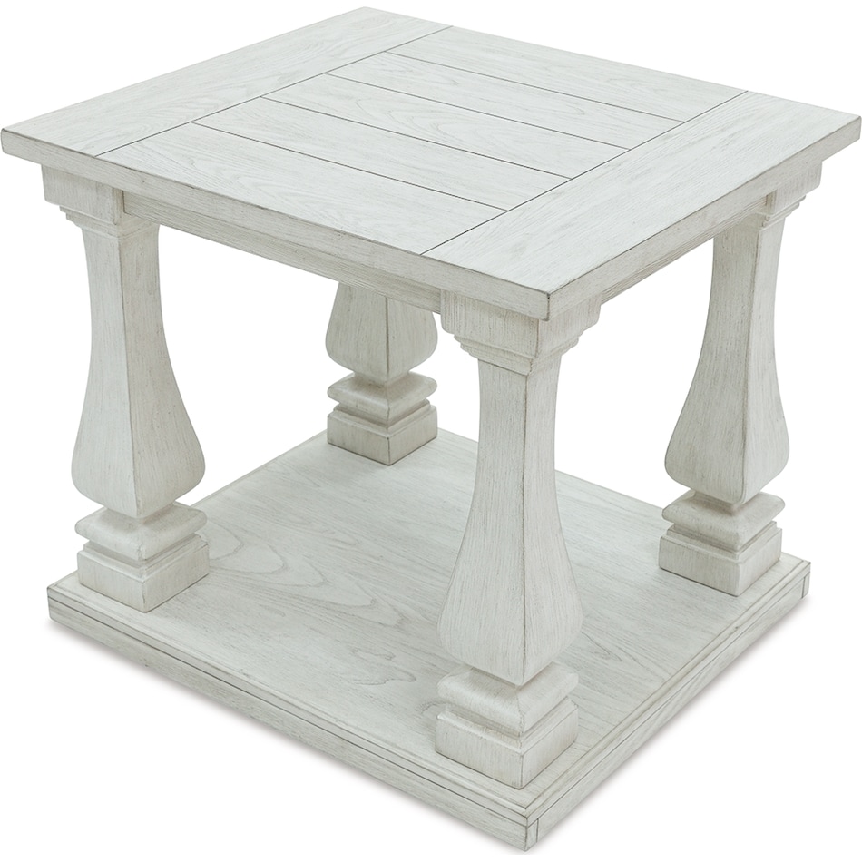 arlendyne antique white end table   