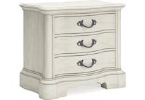 arlendyne antique white nightstand   