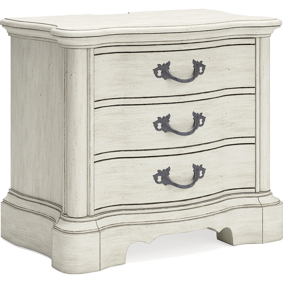 arlendyne antique white nightstand   