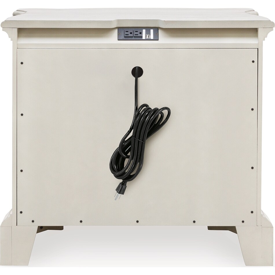 arlendyne antique white nightstand   