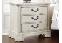 arlendyne antique white nightstand   