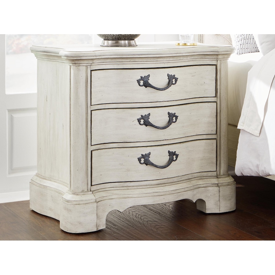 arlendyne antique white nightstand   