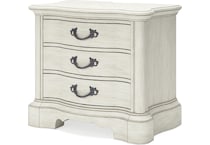 arlendyne antique white nightstand   