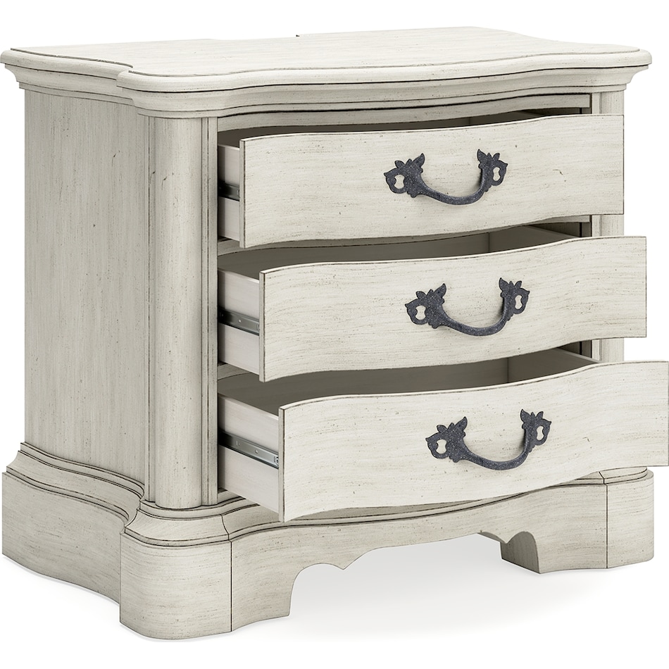 arlendyne antique white nightstand   