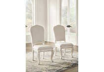 arlendyne antique white side chair   