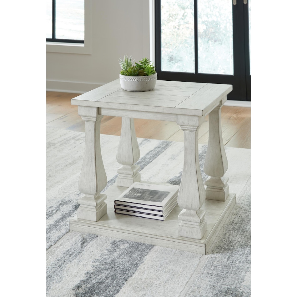 arlendyne white end table   