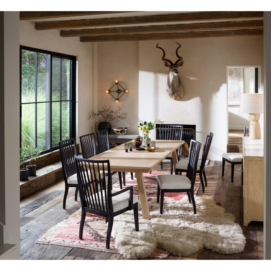 arlington charcoal side chair   