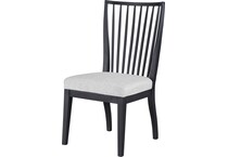 arlington charcoal side chair   