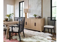 arlington natural oak buffet   