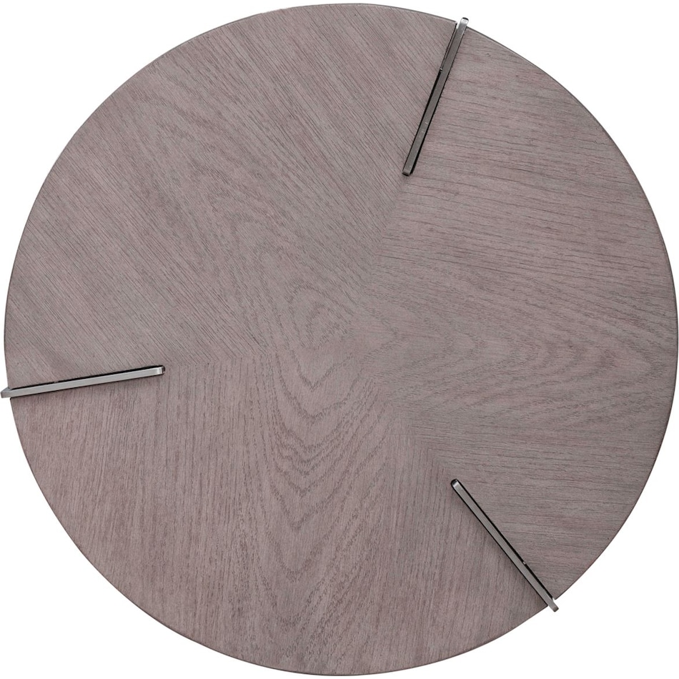 arrow sandstone and satin nickle chairside table   