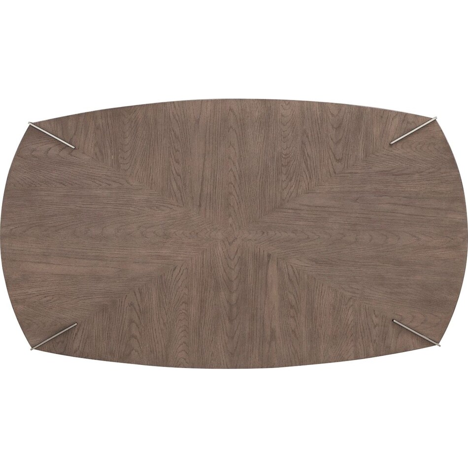 arrow sandstone and satin nickle cocktail table   