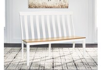 ashbryn white bench   