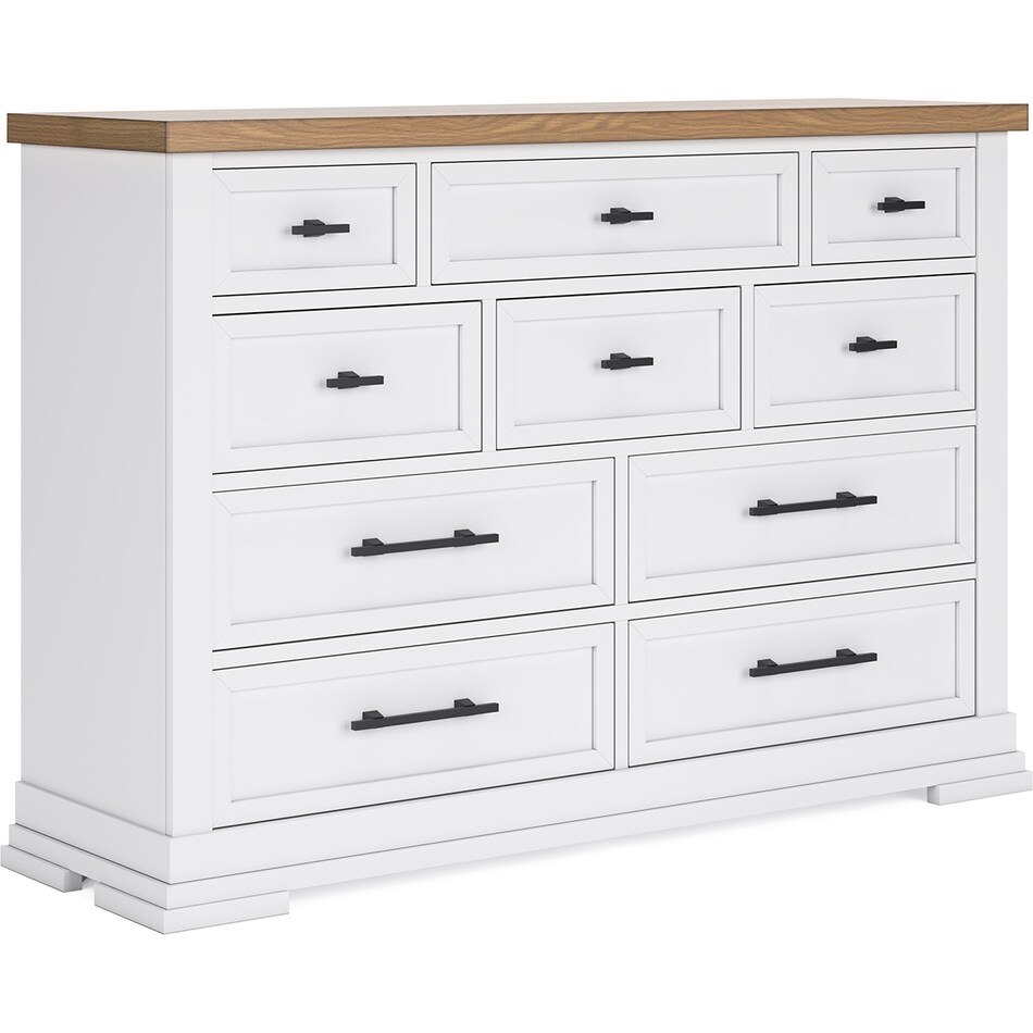 ashbryn white natural dresser   