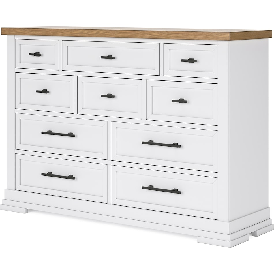 ashbryn white natural dresser   