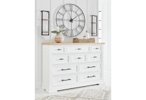ashbryn white natural dresser   