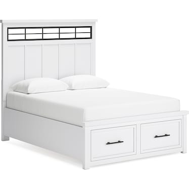 Ashbryn Queen Panel Storage Bed