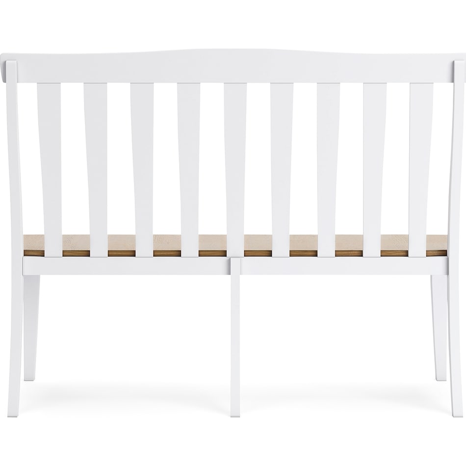 ashbryn white natural side chair   