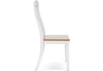 ashbryn white natural side chair   