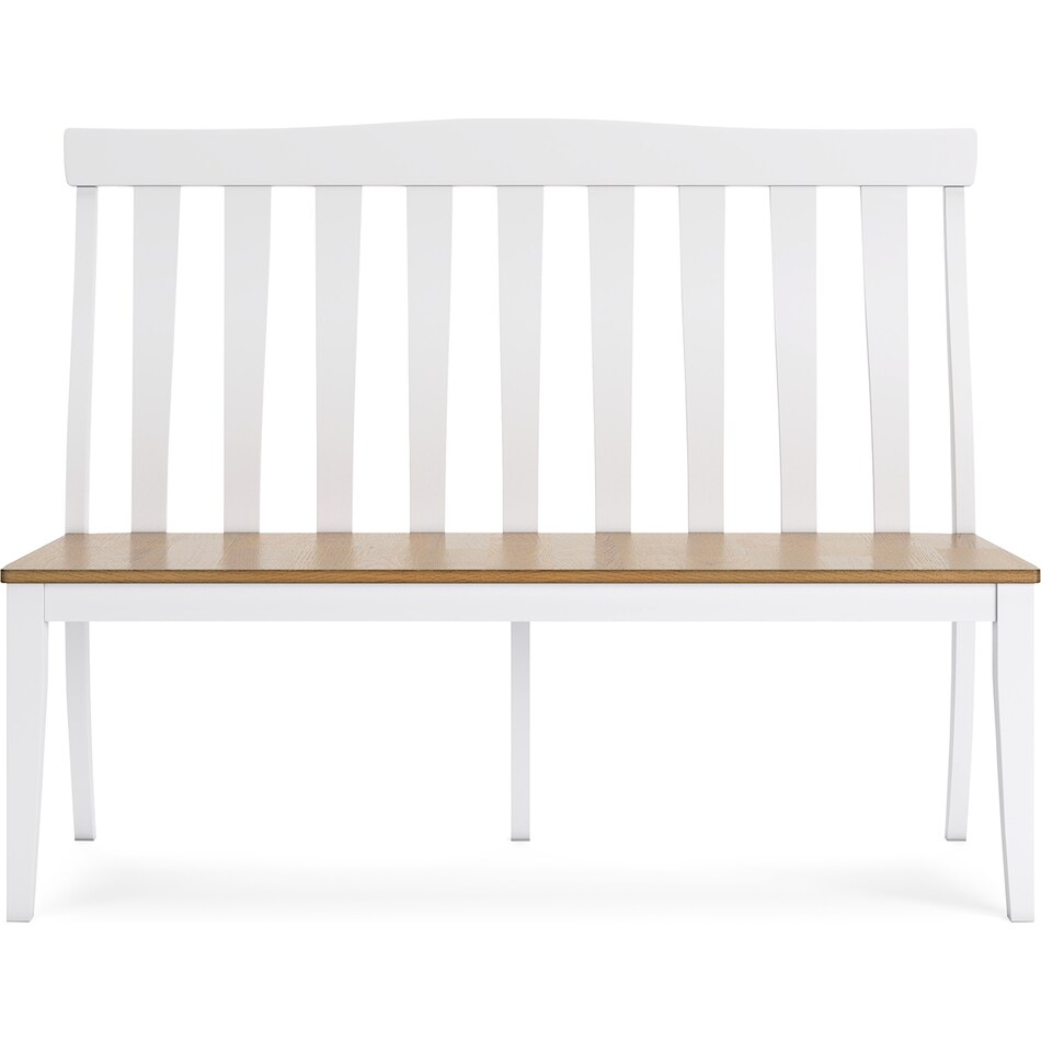 ashbryn white natural side chair   