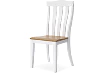 ashbryn white natural side chair   