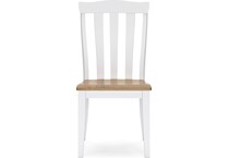 ashbryn white natural side chair   