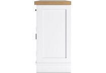 ashbryn white natural sideboard server   
